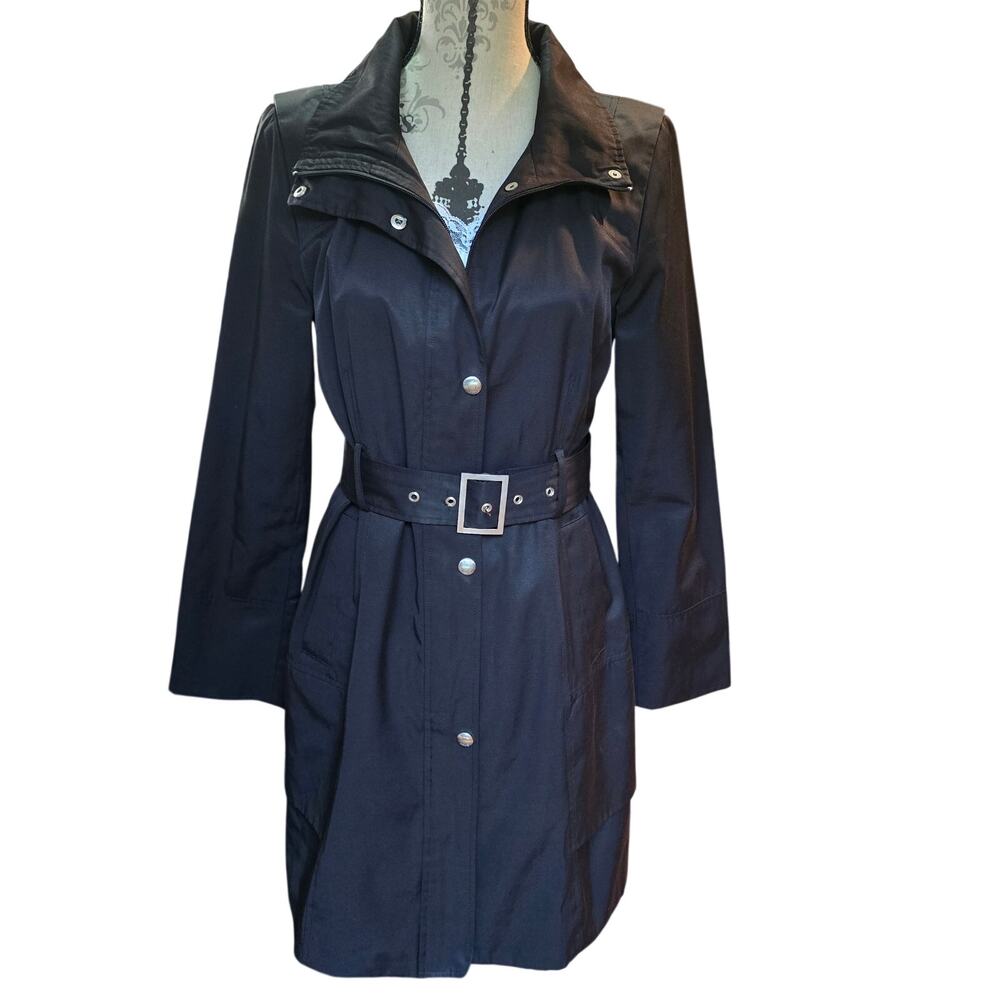 Y2k Style Guess Black Trench Coat Size Medium